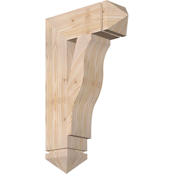 Ekena Millwork Funston Arts & Crafts Smooth Bracket, Douglas Fir, 5 1/2"W x 18"D x 30"H BKT06X18X30FST03SDF - main